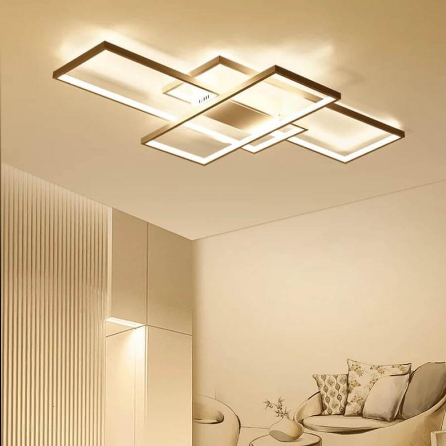 Lustra LED cu Telecomanda Larry 108W Dimabila Alb