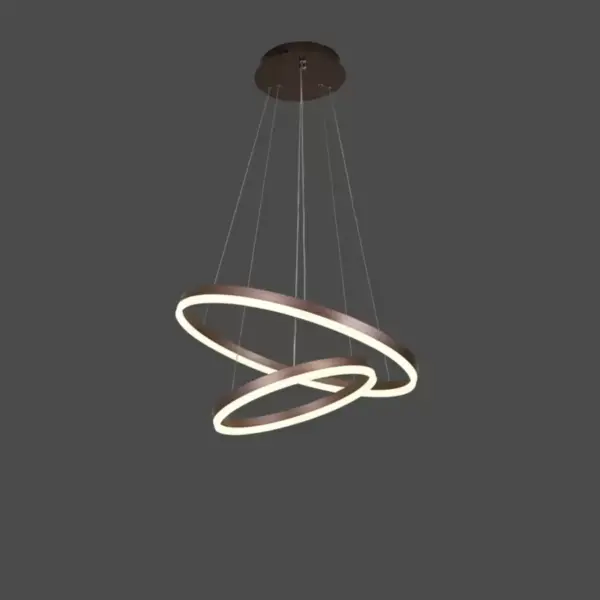 Lustra LED cu Telecomanda Dominique 100W Dimabila Alb Maro - imagine 2