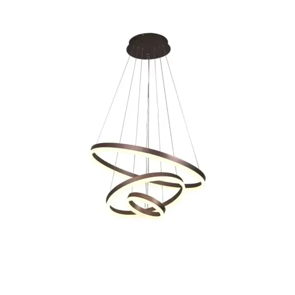 Lustra LED cu Telecomanda Emanuelle 152W Dimabila Alb Maro - imagine 3