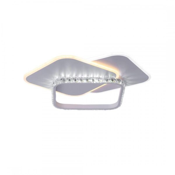 Lustra LED cu Telecomanda Everly, 100W, Dimabila, Alb - imagine 2