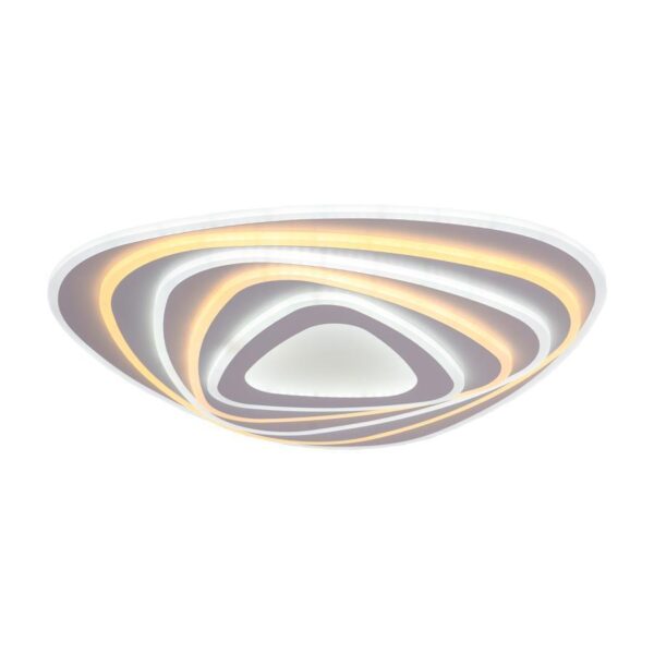 Lustra LED cu Telecomanda Lauriana, 200W, Alb, Acril, Dimabila
