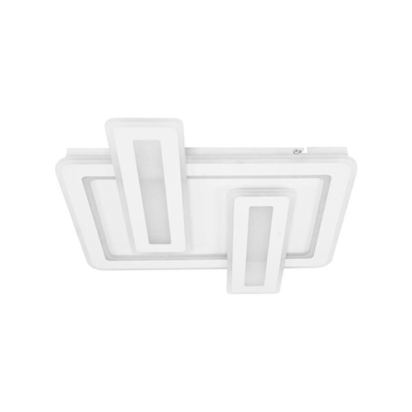 Lustra LED cu Telecomanda Zeca, 240W, Dimabila, Alb - imagine 3