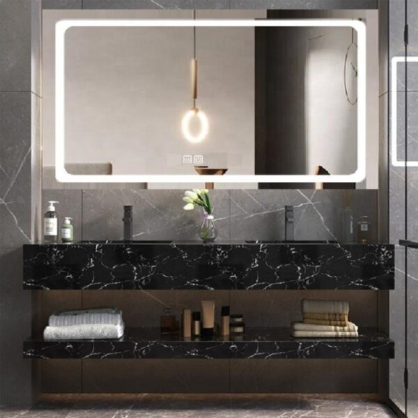 Oglinda LED Touch Radiante Functie Dezaburire 120x70 cm Colectia Marcello Funghi - imagine 2