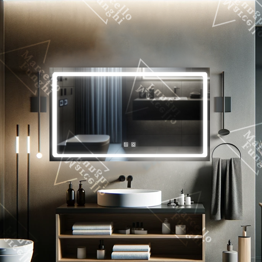 Oglinda LED Touch Radiante Functie Dezaburire 120×70 cm Colectia Marcello Funghi