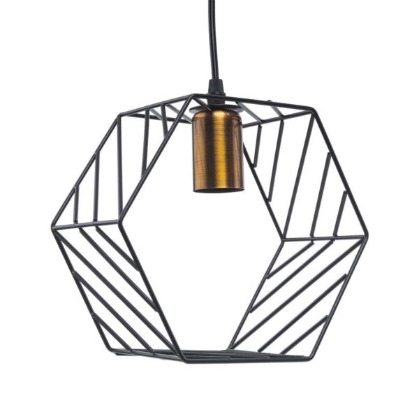 Pendul Hexagonia 3x E27 Negru - imagine 2