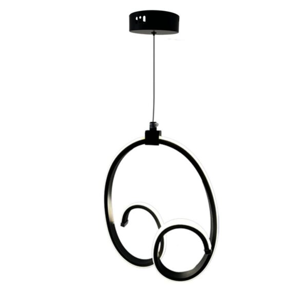 Pendul LED Alberta 50W Alb Negru