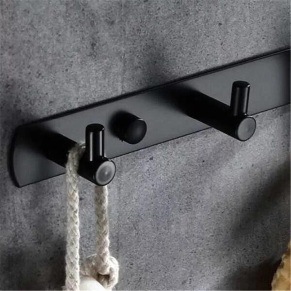 Suport Prosop si Accesorii Baie Negru GJ608 - imagine 2