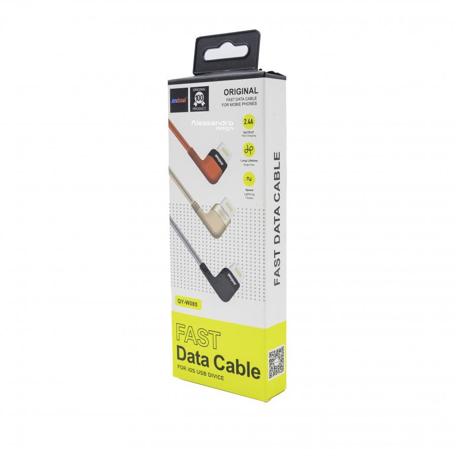 Cablu A+ Incarcare-Sincronizare, Gaming Design, Lightning, Negru/Rosu/Auriu – Auriu