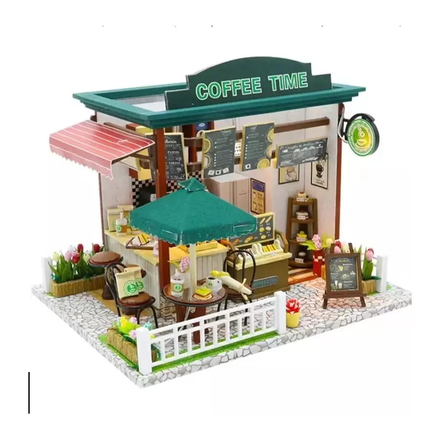 Casuta de Papusi Puzzle, Cafenea, Multicolora, Plastic