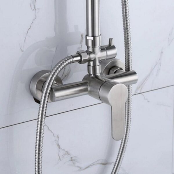 Coloana de Dus Inox Satinat Argintiu - RESIGILAT - - imagine 2