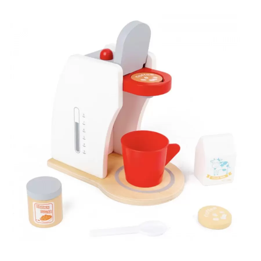 Espressor de Cafea, 8 Piese, Lemn