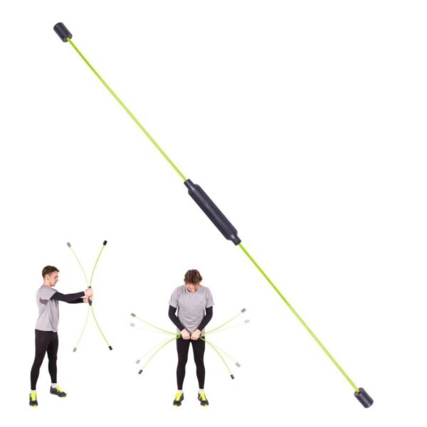 Flexi Bar, Tija Fitness, Metal, Negru - imagine 2