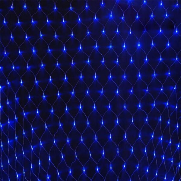 Instalatie Tip Plasa, 288 Leduri, 2/3 m, Fir Negru, Alb/Albastru/Multicolor - Multicolor