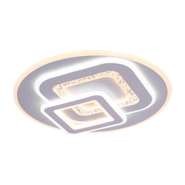Lustra LED cu Telecomanda Remo 200W, Dimabila, Alb - RESIGILAT -