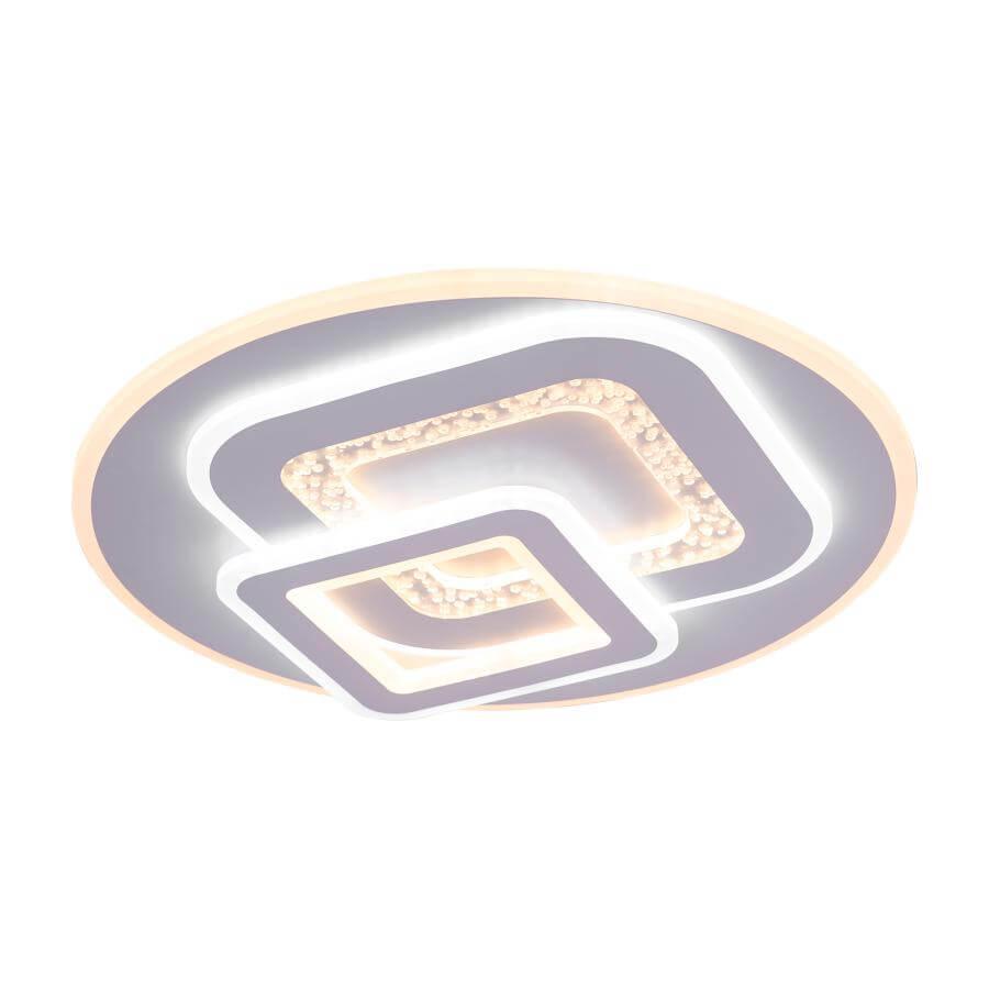 Lustra LED cu Telecomanda Remo 200W, Dimabila, Alb – RESIGILAT –