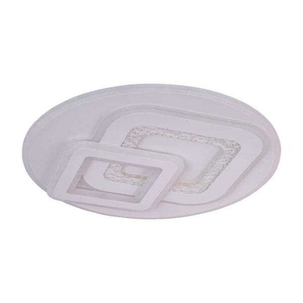 Lustra LED cu Telecomanda Remo 200W, Dimabila, Alb - RESIGILAT - - imagine 3