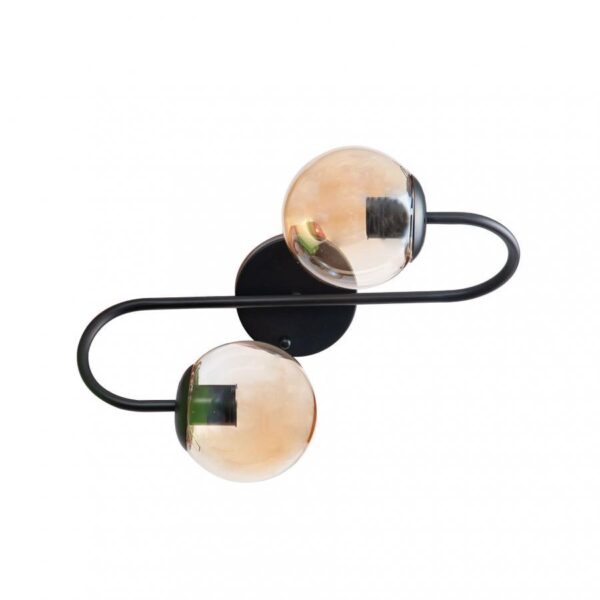Lustra Luna 2x E27 Negru