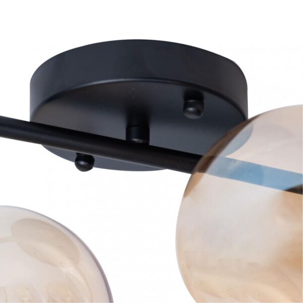 Lustra Luna 2x E27 Negru - imagine 3
