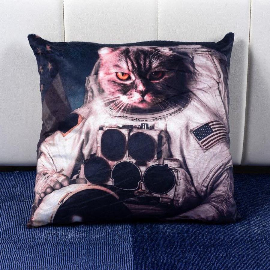 Pernita Decorativa Pisicuta Astronaut, Multicolora