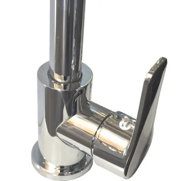 Baterie Bucatarie Inox, Crom, Pipa Rotativa, Inalta WH207 - imagine 2