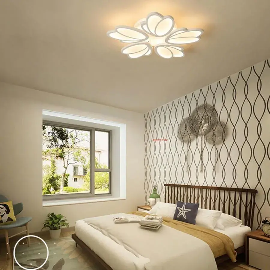 Lustra LED cu Telecomanda Pamela, 120W, Dimabila, Alb