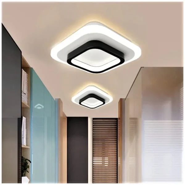 Lustra LED Khai 20W Alb Negru - imagine 6