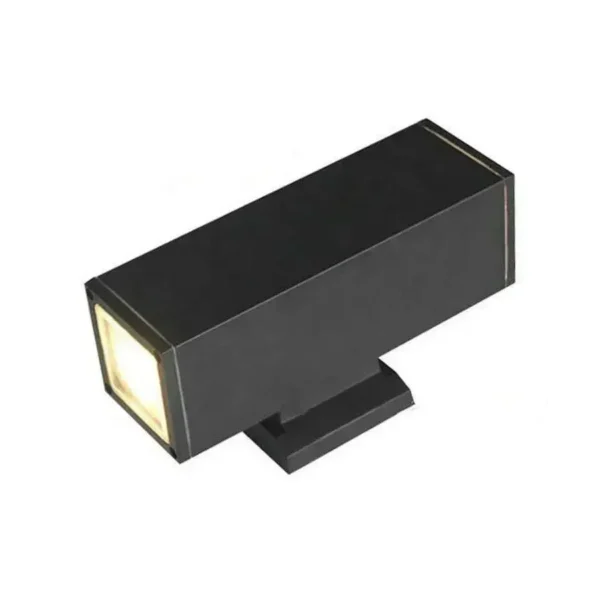Aplica Exterior Vali, 2*GU10, Negru, Metal si Sticla - imagine 7