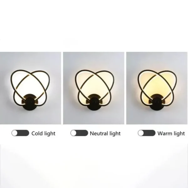 Aplica LED Atom, 24W, Lumina Rece/Calda/Neutra - imagine 4