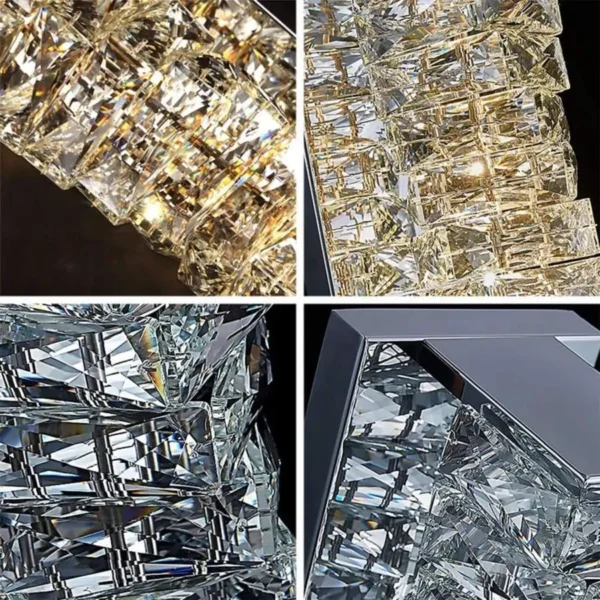 Aplica LED Cristal Betina 32W Argintiu - imagine 5