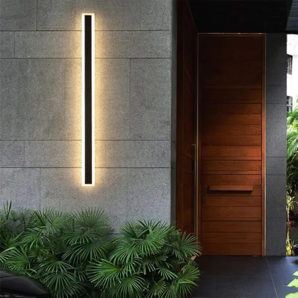 Aplica LED de Exterior Salma, 12W, IP65, Metal, Negru - imagine 4