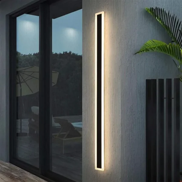 Aplica LED de Exterior Salma, 12W, IP65, Metal, Negru - imagine 6