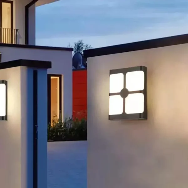 Aplica LED Exterior Timeea, 20W, Negru, 6000K - imagine 5