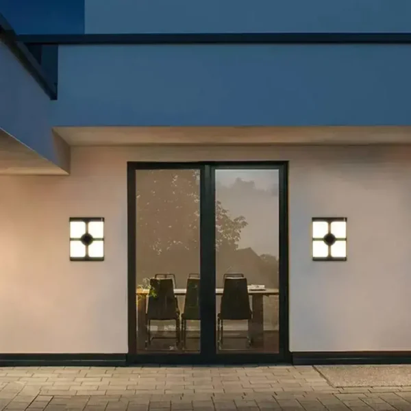 Aplica LED Exterior Timeea, 20W, Negru, 6000K - imagine 7