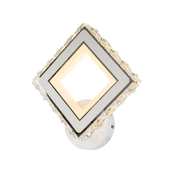 Aplica LED Helsi, 24W, Cristal, Alb - imagine 6