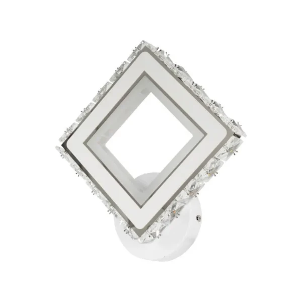 Aplica LED Helsi, 24W, Cristal, Alb - imagine 7