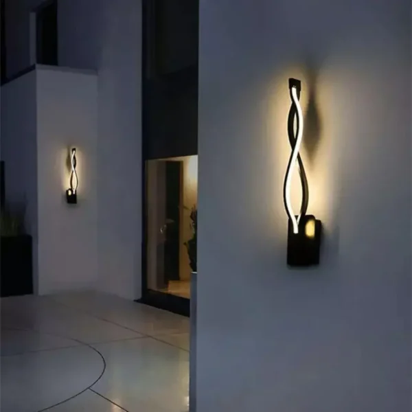 Aplica LED Johari, 34W, Negru, Lumina Rece/Calda/Neutra - imagine 4