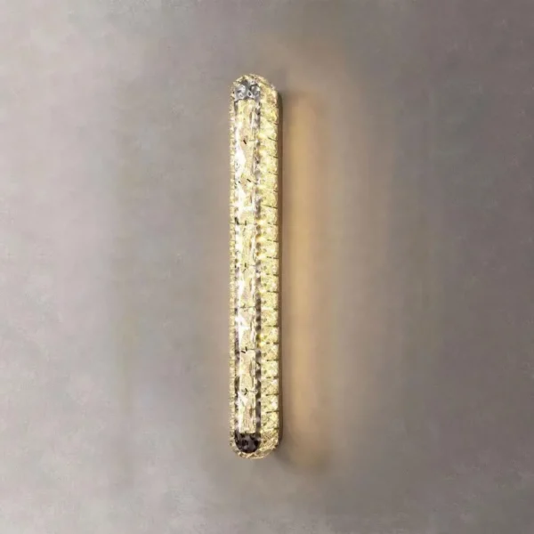 Aplica LED Priscila, 8W, Cristal, Argintiu - imagine 3