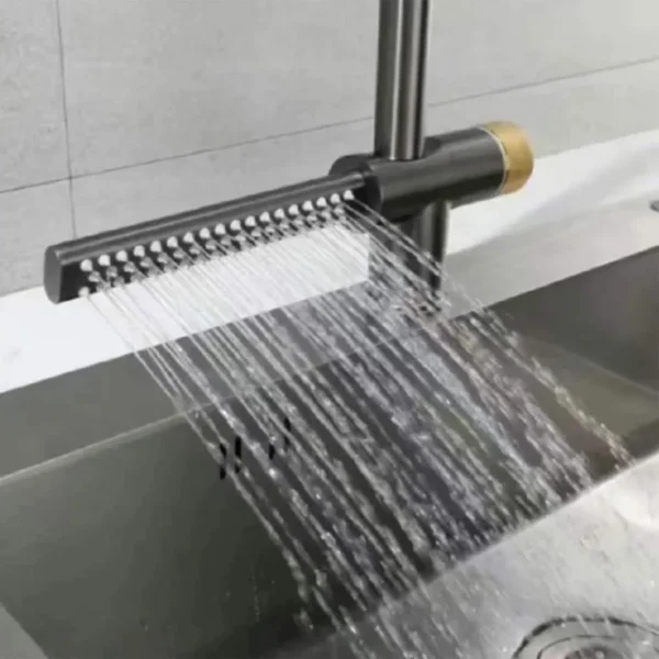 Baterie Bucatarie cu Dus Extractibil Inox Gri YB1500N - imagine 8