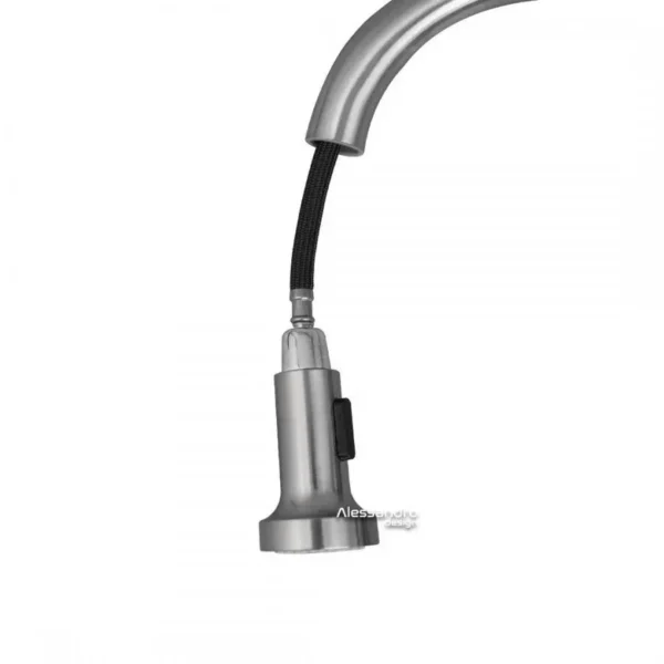 Baterie Bucatarie cu Dus Extractibil, Inox SUS304, Satinat, CF020 - imagine 6