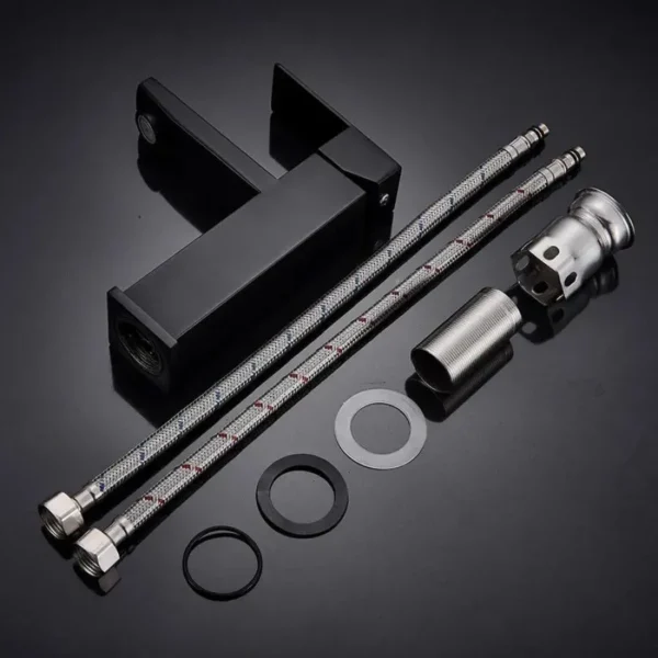 Baterie Lavoar Korman Technik, Inox SUS304, Negru, HS/LY005 - imagine 8