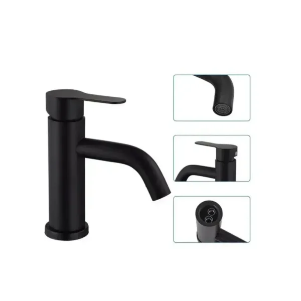Baterie Lavoar, Inox SUS304, Negru, HS/LY007 - imagine 6