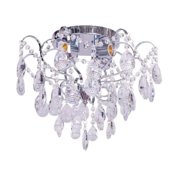 Candelabru Lapis, 4*E27, Crom, Metal si Cristal - imagine 4