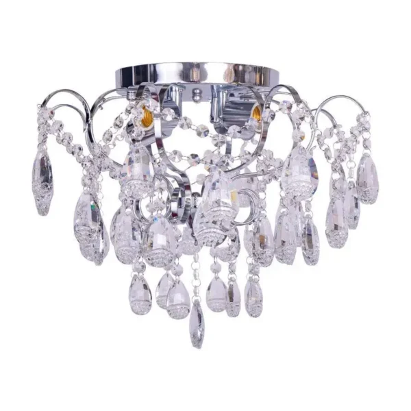 Candelabru Lapis, 4*E27, Crom, Metal si Cristal - imagine 5