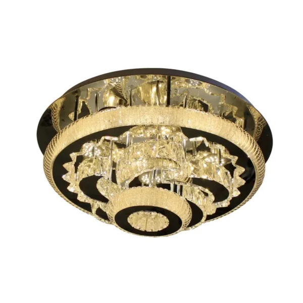 Candelabru LED Adina, 120W, Crom, Metal si Cristal - imagine 4
