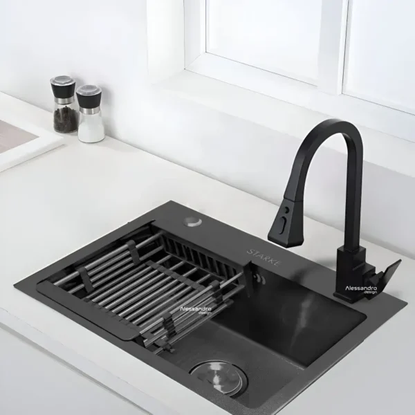 Chiuveta Bucatarie Inox 50x40 cm Gri Inchis - imagine 3