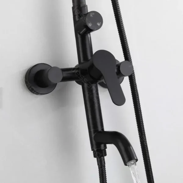 Coloana Dus, Inox SUS304, Negru, HS005 - imagine 5