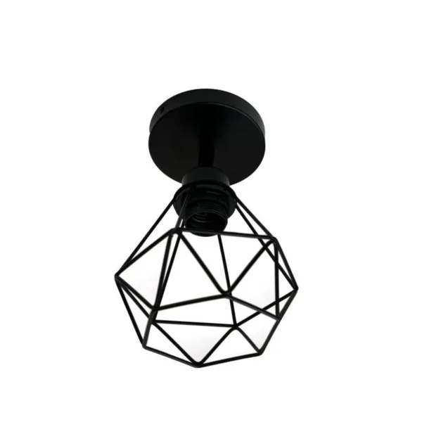 Lustra Aethra, 1x E27, Metal, Negru - imagine 5