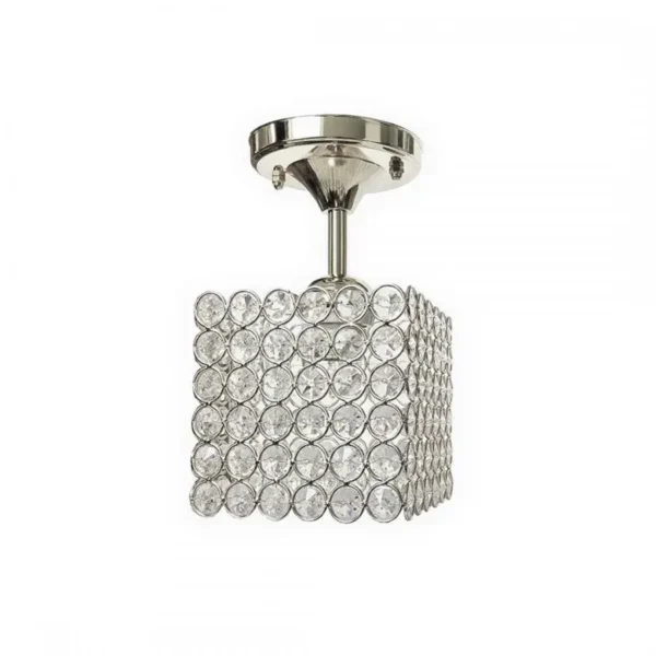 Lustra Catrina, 1*E27, Crom, Metal si Cristal - imagine 2