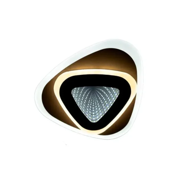 Lustra LED 3D Ratih 30W Alb Maro - imagine 6