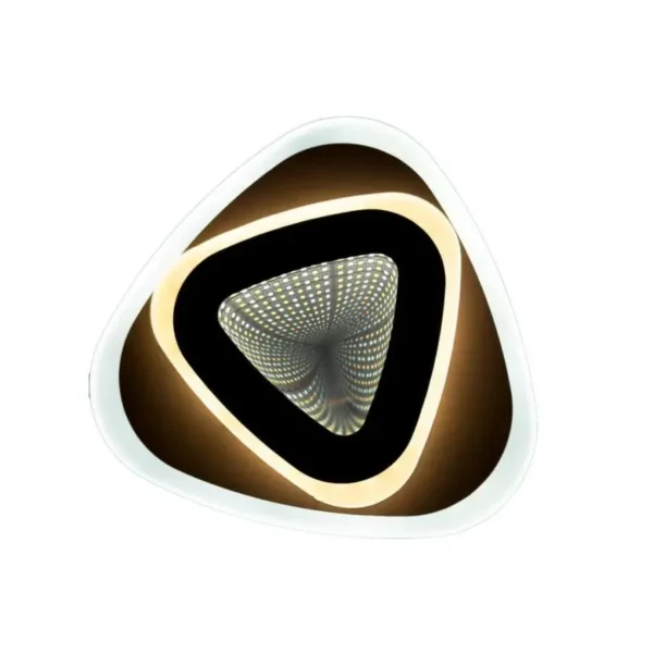 Lustra LED 3D Ratih 30W Alb Maro - imagine 7
